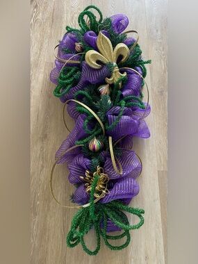 💜💚💛 Large Mardi Gras Decorative Swag 💜💚💛